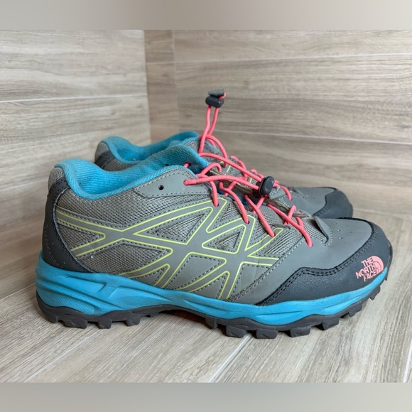 The North Face Hedgehog Hiker WP Shoe - Kids 6 Teal Pink - Picture 9 of 11